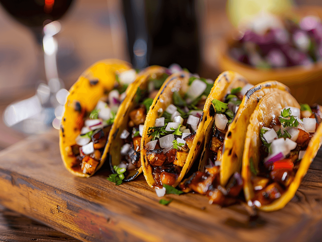 Crafting Veggie Tacos to Complement Howell Mountain Merlot